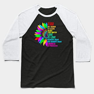 SunScience Is Real Black Lives Matter LGBT Baseball T-Shirt